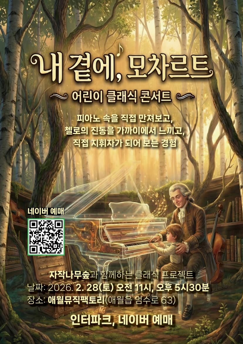 내 곁에, 모차르트: 어린이 오감 만족 클래식 콘서트 [제주]