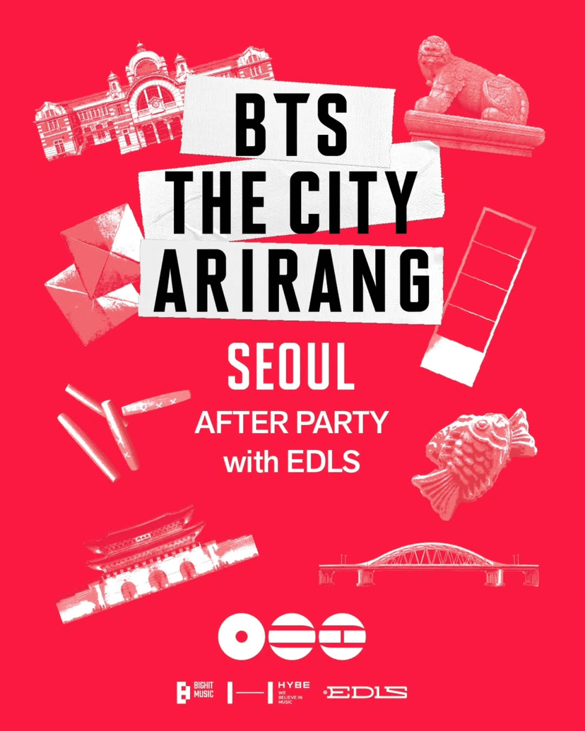 BTS THE CITY ARIRANG AFTER PARTY with EDLS