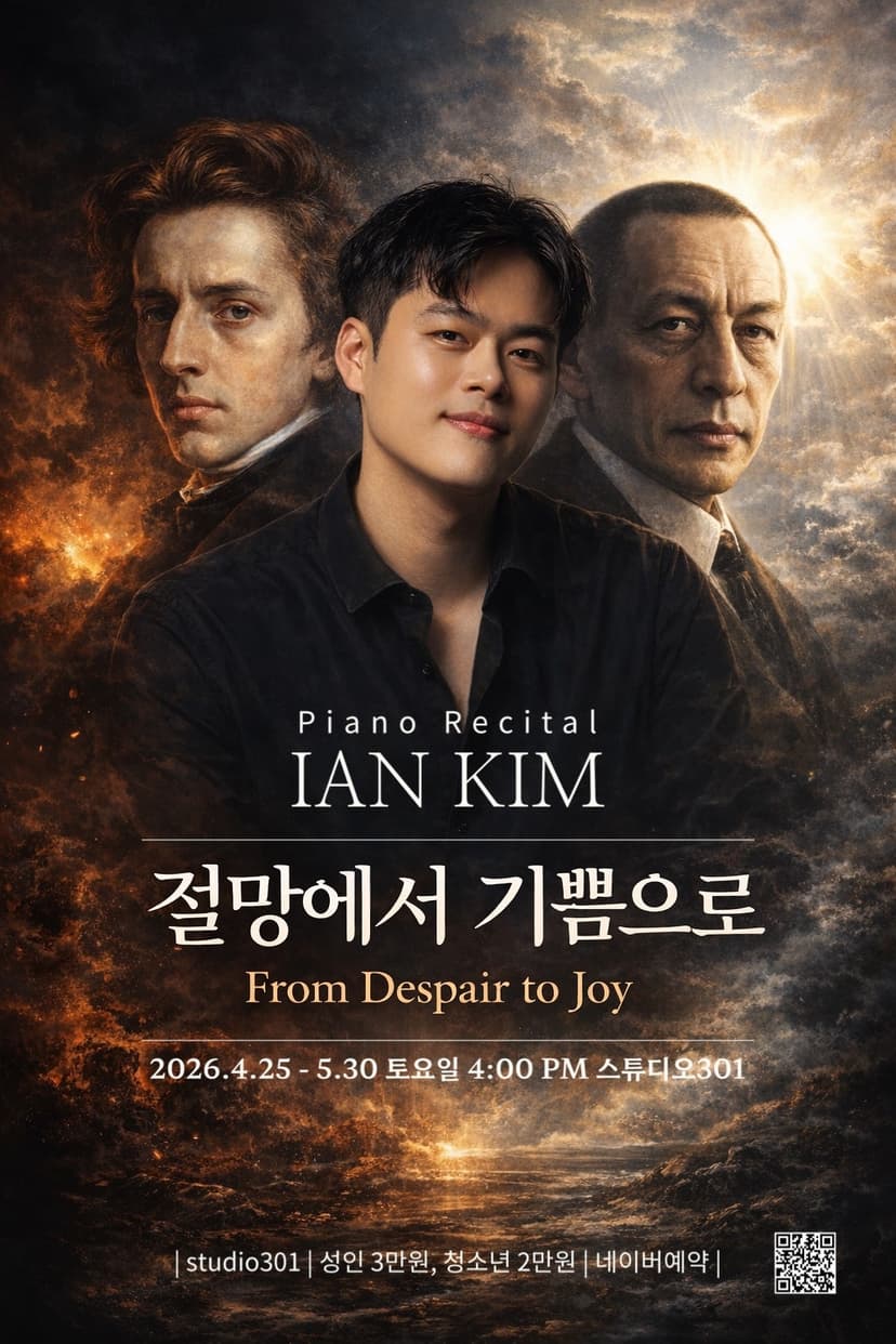 김이안 IAN KIM 피아노 리사이틀: 절망에서 기쁨으로
