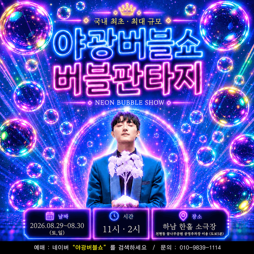 야광 버블쇼: 버블 판타지 [하남]