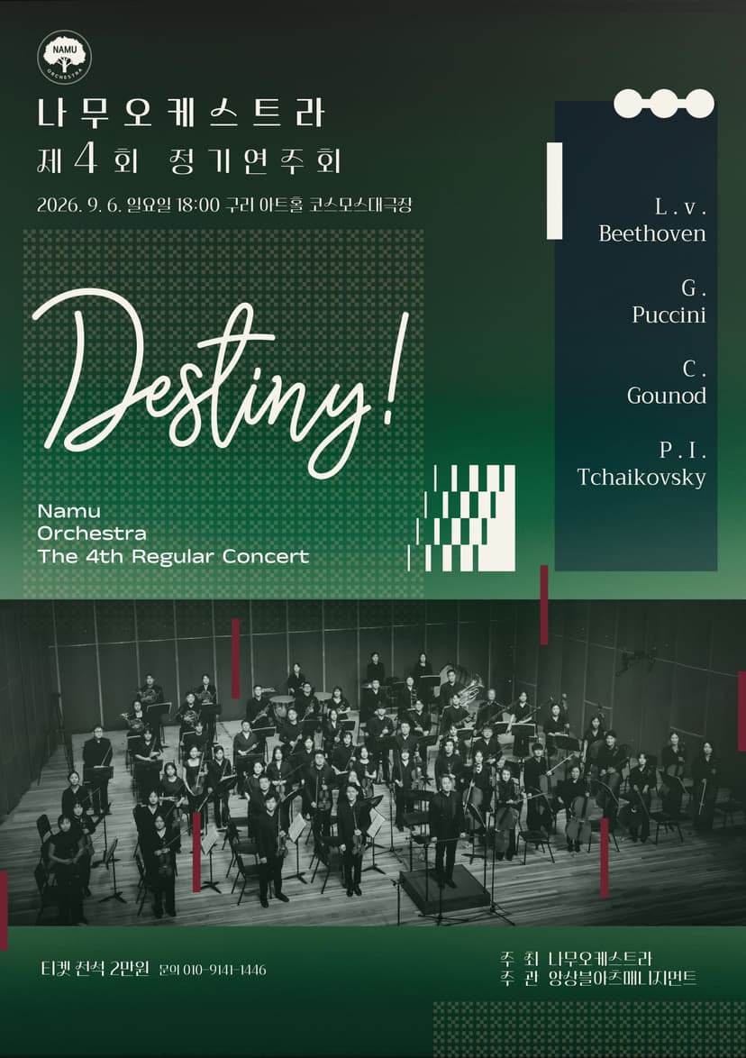 제4회 나무오케스트라 정기연주회: Destiny!
