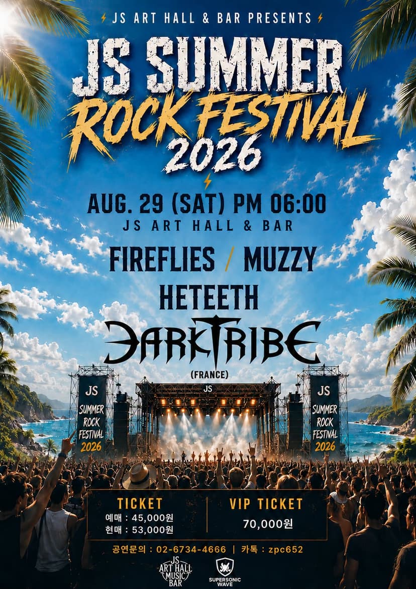 JS SUMMER ROCK FESTIVAL with Darktribe Live in Seoul