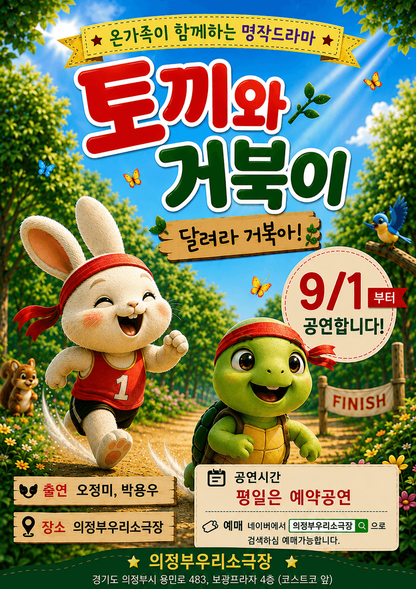 토끼와 거북이: 달려라 거북아! [의정부]
