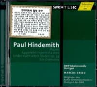 [수입] 힌데미트: 합창 작품집 - 주님의 날이 오리니, 미사, 6개의 노래 외